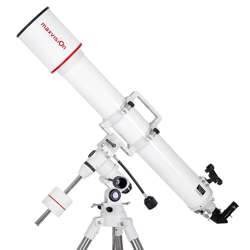 

Maxvision 127/1200 Refracting Astronomical Telescope HD Stargazing EXOS-I Equatorial Mount Bracket 1.5 Inch Tripod