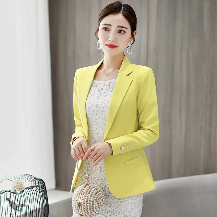 New Women Blazer Spring Slim Top Elegant Double Breasted Short Design Clothes Suit Female &amp Work Wear | Женская одежда