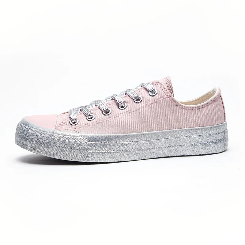 

Fashion Student Canvas Shoes Women 2020 Spring New Flat-bottom Casual Sports Shoes Front Lace Color Flat Vulcanized Shoes Women