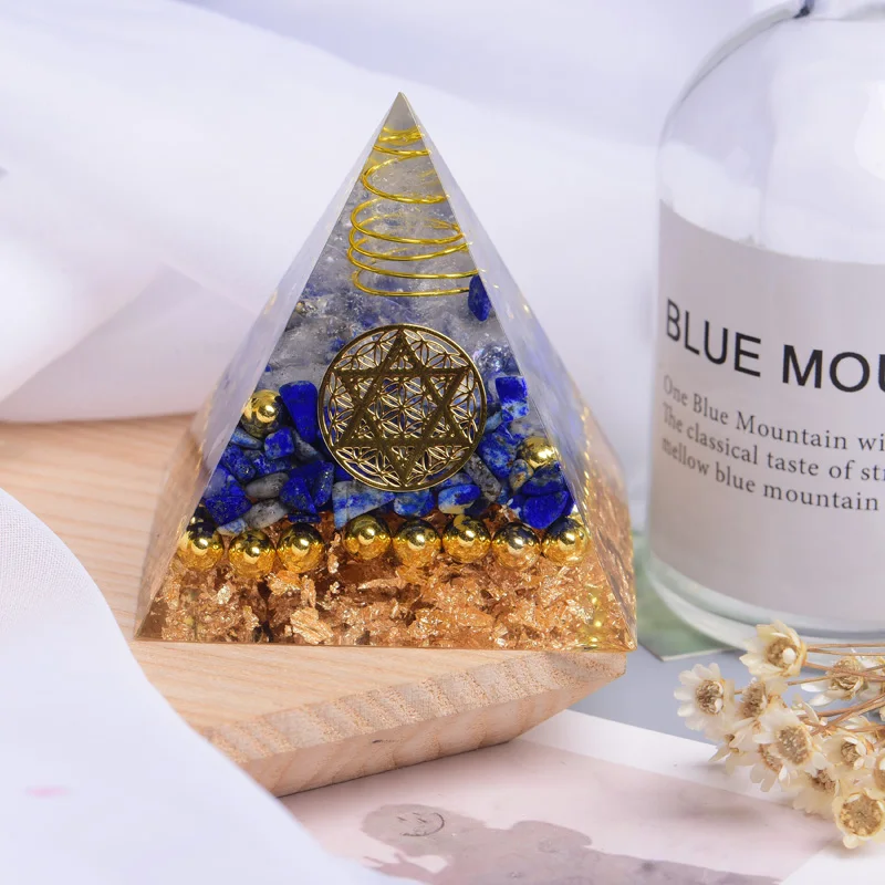 

Оргонит, пирамида, аметист, высота, гравий, украшение Aowei, генератор энергии помогает успокоить душу, процесс обработки, полимерный Декор