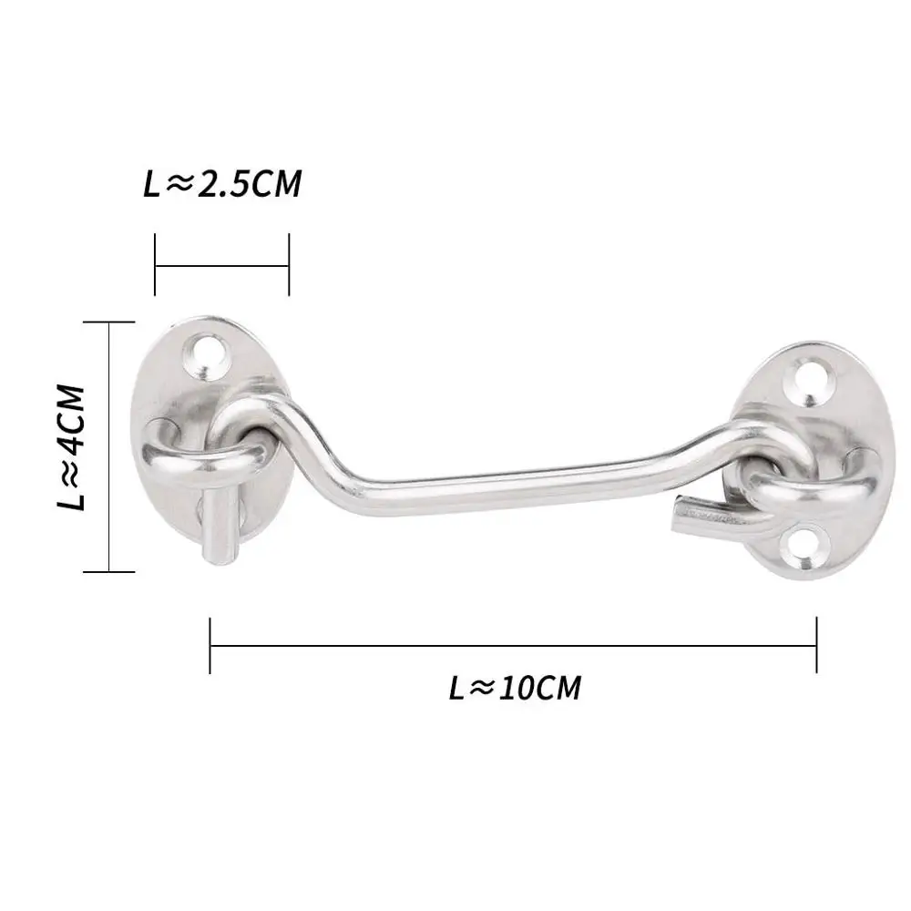 Дверная Цепочка для окна болт замок прочный плотный из нержавеющей стали ворот