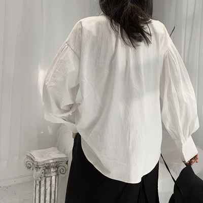 Оригинальная рубашка Yamamoto в стиле ретро из хлопка и конопли простой свободный