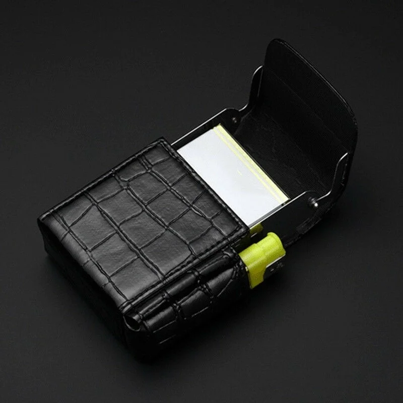 1 шт. чехол для сигарет из искусственной кожи сумка табака держатель зажигалки