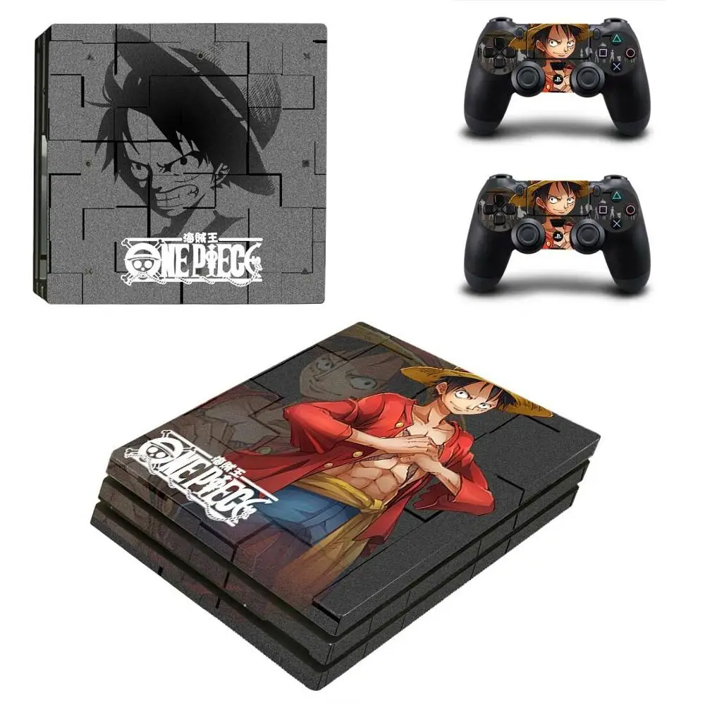 Цельный стикер Luffy PS4 Pro Play station 4 наклейки для PlayStation скины консоли и контроллера
