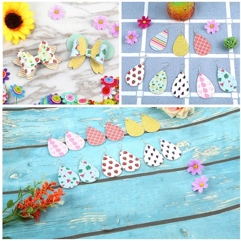 Кожаные аксессуары с принтом 30x20 см банан искусственная синтетическая кожа ткань