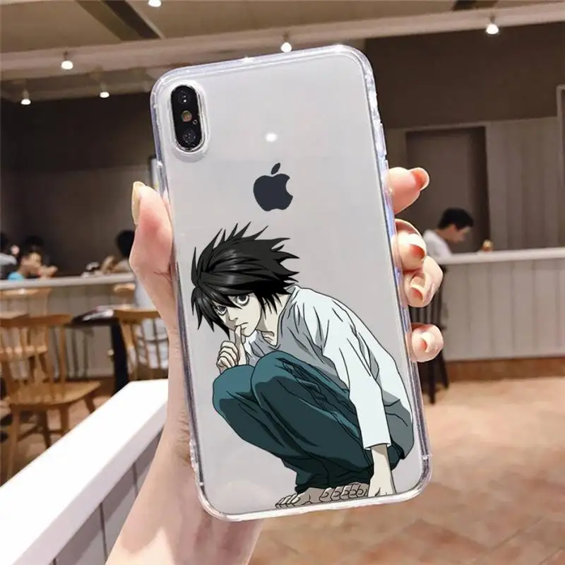 

Death Note Ryuk kira Phone Case Transparent soft For iphone 5 5s 5c se 6 6s 7 8 11 12 plus mini x xs xr pro max