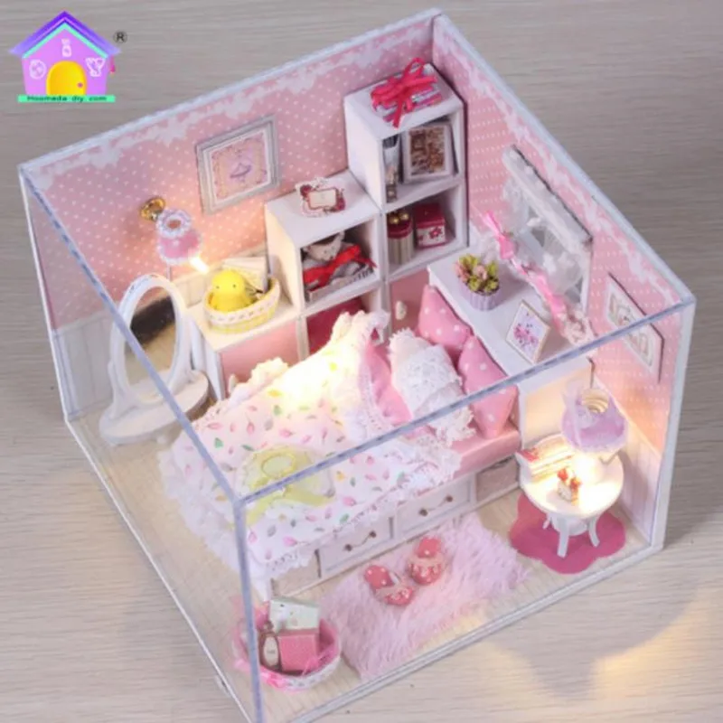 Набор кукольных домиков сделай сам из дерева миниатюрный кукольный домик с