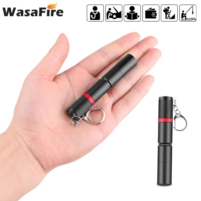 

Mini LED Flashlight Portable Key Chain Pen Light Tactical Small Torch Waterproof Pocket Lamp for Emergency Nursing Camping