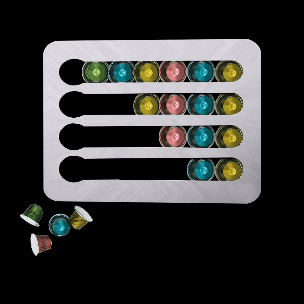 Держатель для кофейных капсул Nespresso 24 чашки стойка полка хранения держатель