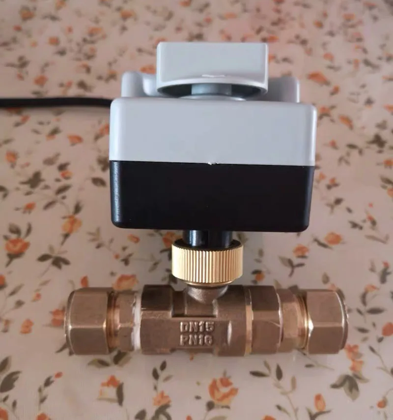 DN32 DN40 DN50 AC220V 2-сторонний 3-проводной моторизованный шаровой клапан электрический