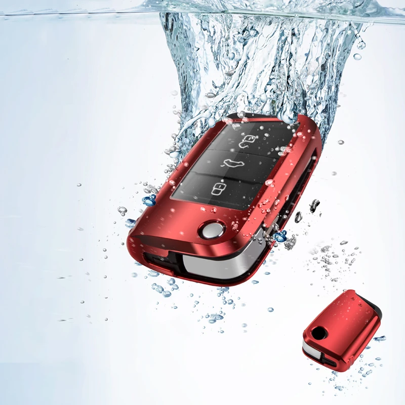 Модный Полный Чехол новый мягкий ТПУ чехол для ключей автомобиля защитный Volkswagen