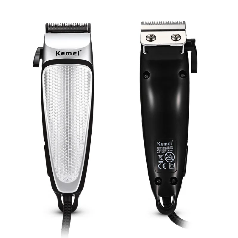 

Kemei Professional Hair Km-4639 Trimmer Electric Steel Blade Haircut Clipper Machine Fast Safety Hair Cutter nume scissor holder