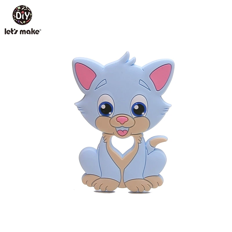 Let'S Make 1Pc Silicone Baby Teether Toddler Toys Diy Stroller Accessories For Pacifier Chain Owl Food Grade Toys Baby Teether - Цвет: 1ER12957
