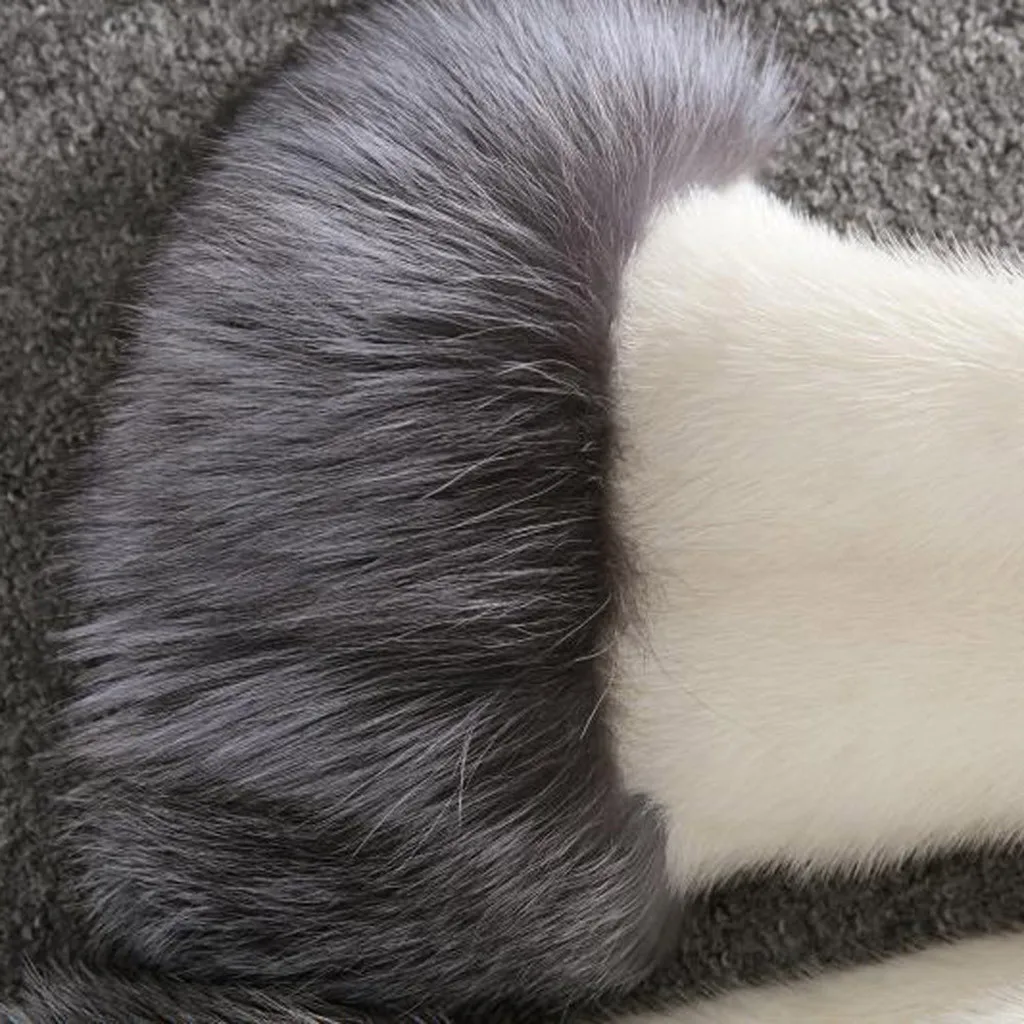 Зимнее пальто из искусственного лисьего меха модное винтажное Женское женское