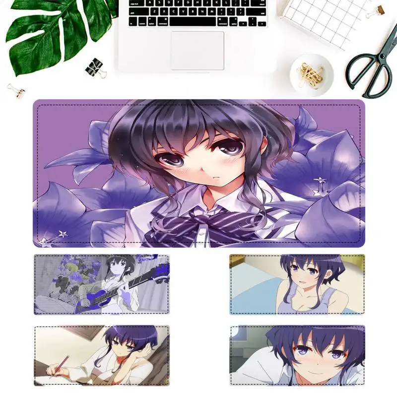 

Art How to Raise a Boring Girlfriend Michiru Hyodo Mouse Pad Gamer Keyboard Pad Desk Mouse Mat Game Accessories For Overwatch