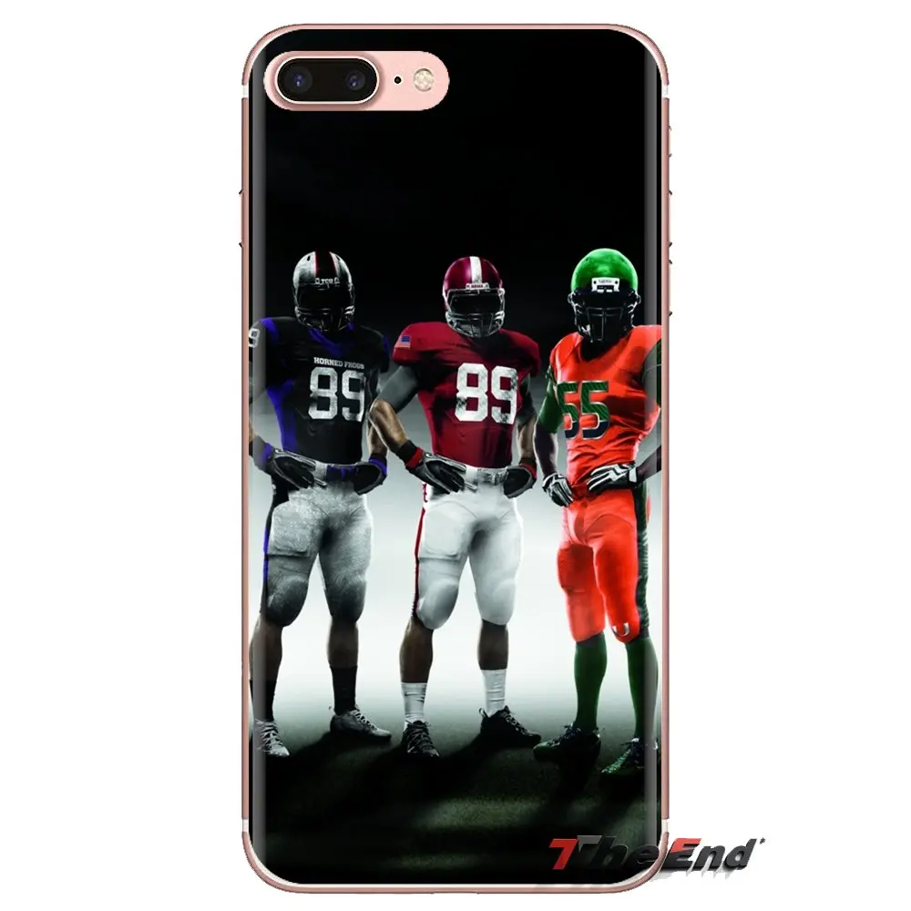 Американский футболист для samsung Galaxy S2 S3 S4 S5 мини S6 S7 край S8 S9 Plus Note 2 3 4 5 8 Coque Fundas Silicone