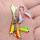 6 шт.лот набор крючков для рыболовного крючкаснасть, приманка для льда, металлическая зимняя мини-приманка для джига, 20 мм1,7 г, рыболовный крючок, джиг, свинцовая головка для карпа