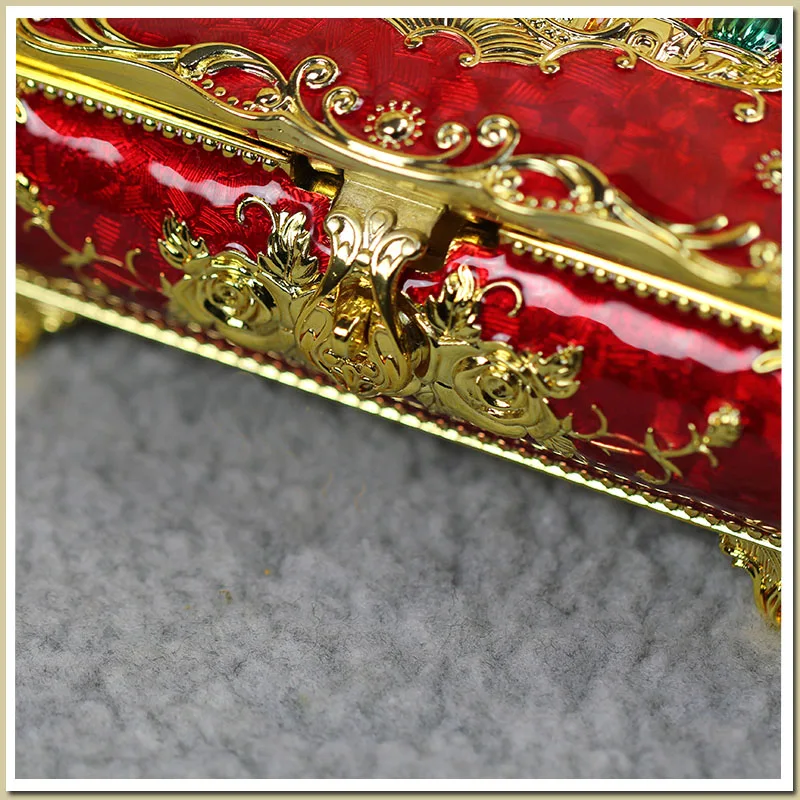 Винтажный чехол для ювелирных изделий модная шкатулка из цинкового оловянного