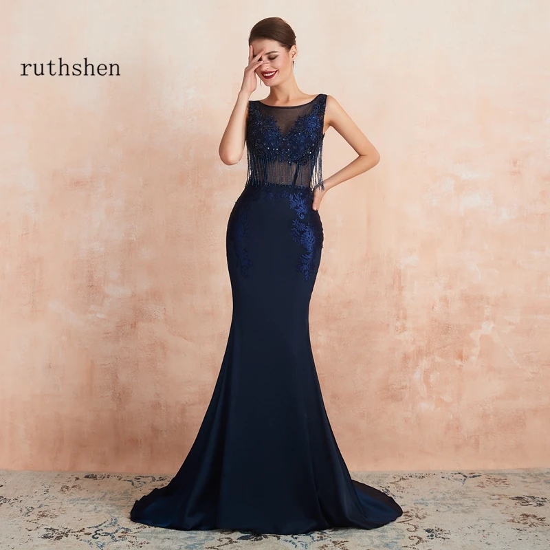 Vestido Longo Festa вечерние платья длинное темно-синее Сексуальное Платье De Soiree элегантный праздничный официальный вечерний наряд