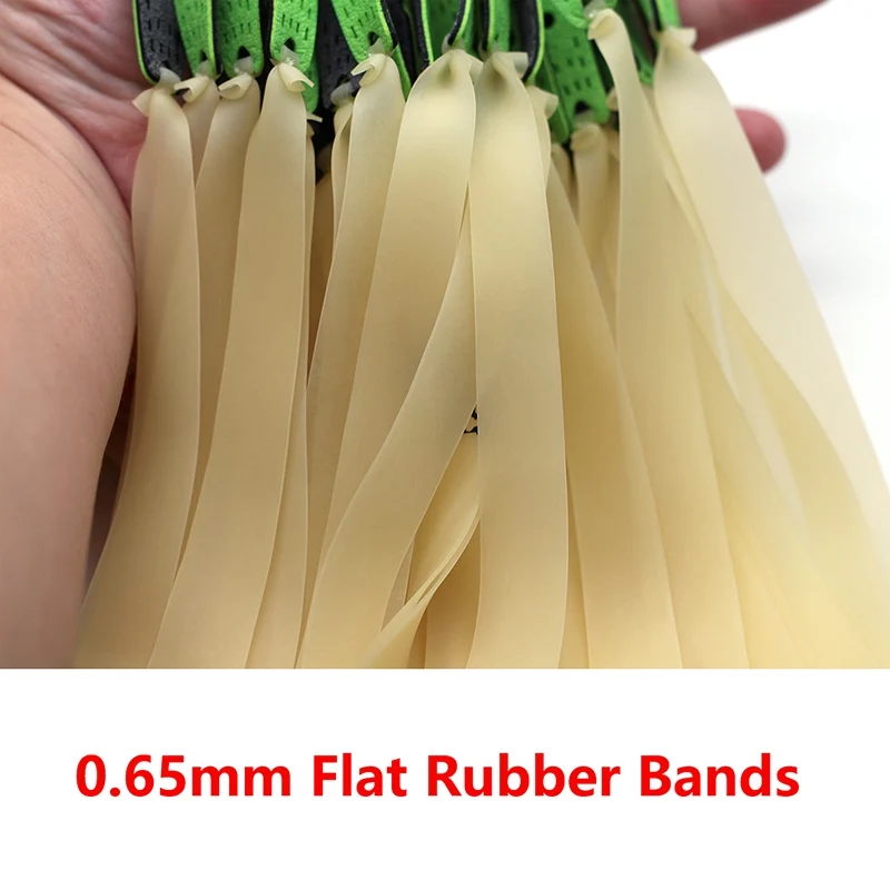 10 шт./лот 0 65 мм толщина плоские резиновые рогатки полоса натуральный латекс