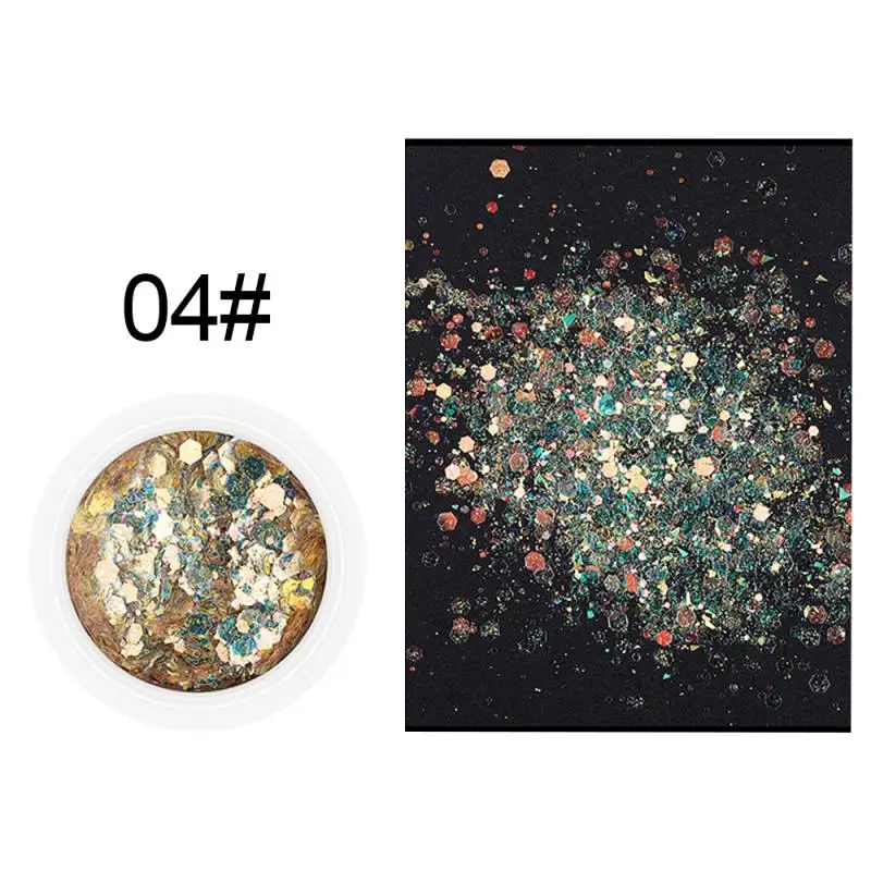 Блестки для дизайна ногтей лазерные градиентные блестки блестящая цветная пудра