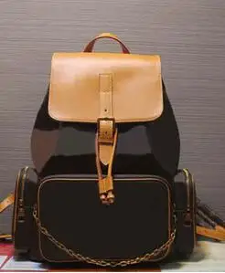 Горячие продажи! schnelle neverful Couro moda Mulheres Classicas flor marrom mochila Saco frete grarti