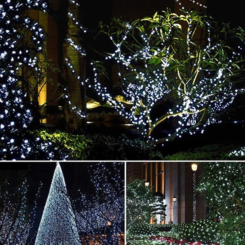 Гирлянда Садовая водонепроницаемая на солнечной батарее 22 м 200 светодиодов|Светодиодные солнечные лампы| |