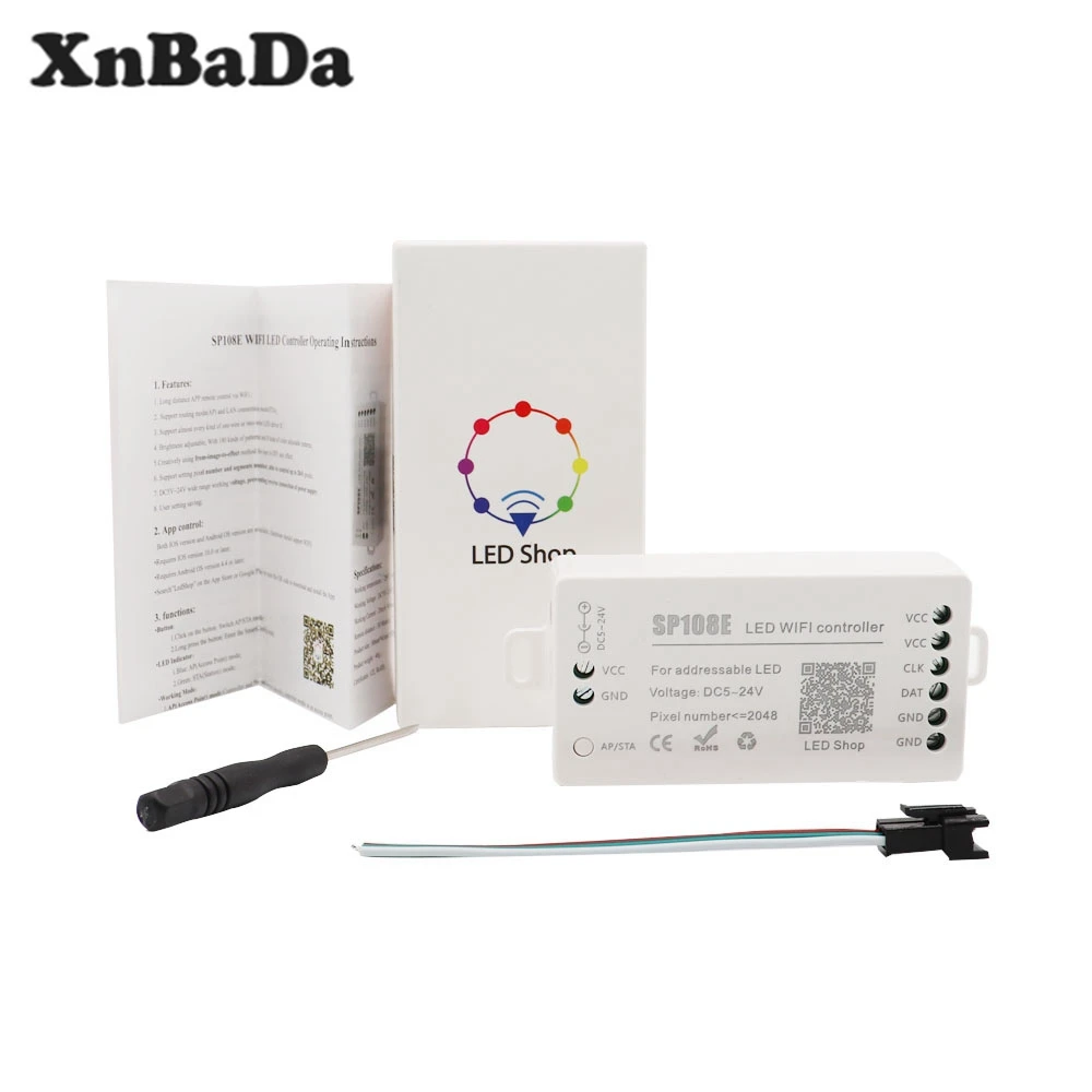 SP108E Wifi Magic Control ler WS2812B WS2811 WS2813 и т. Д. Модуль светодиодной ленты умное приложение