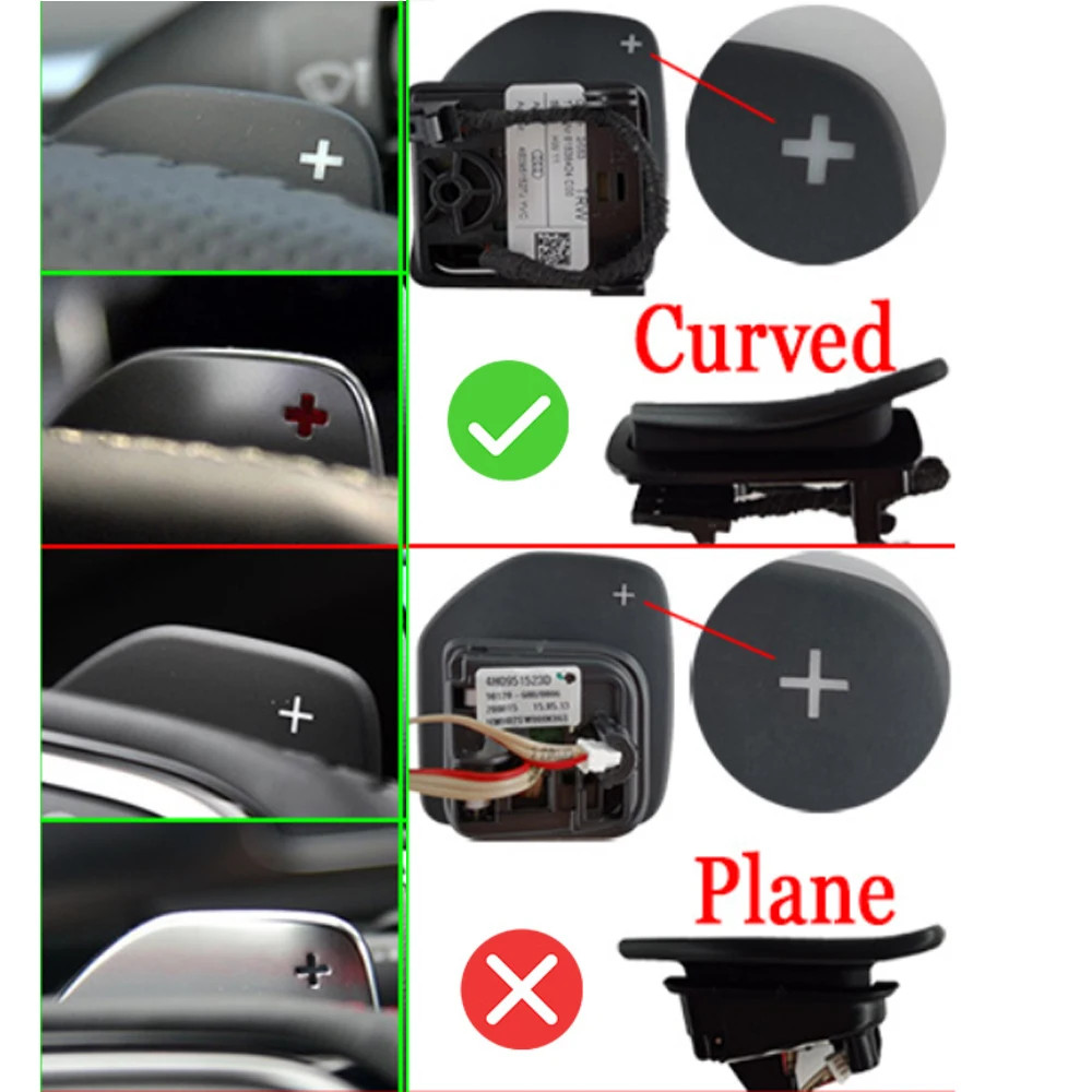 Алюминиевый Рычаг переключения передач на рулевое колесо для Audi A1 A3 A4 A5 A6 A7 A8 Q5 Q7 TT