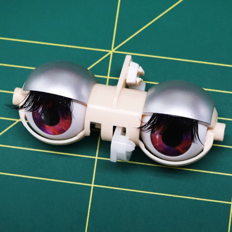 

Blyth Doll Eyes Pink Blue Yellow Silver Eyelids Whole Sleepy Eyes with Lengthening Eyelashes Finished Product Doll Accessories