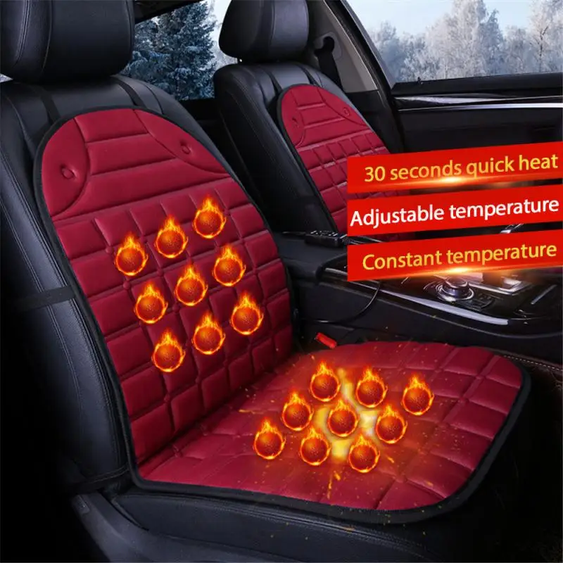 

12V Car Truck Heated Front Seat Cushion Cover Heating Heater Warmer Pad Automobiles Interior Accessories amortiguar Fast ship
