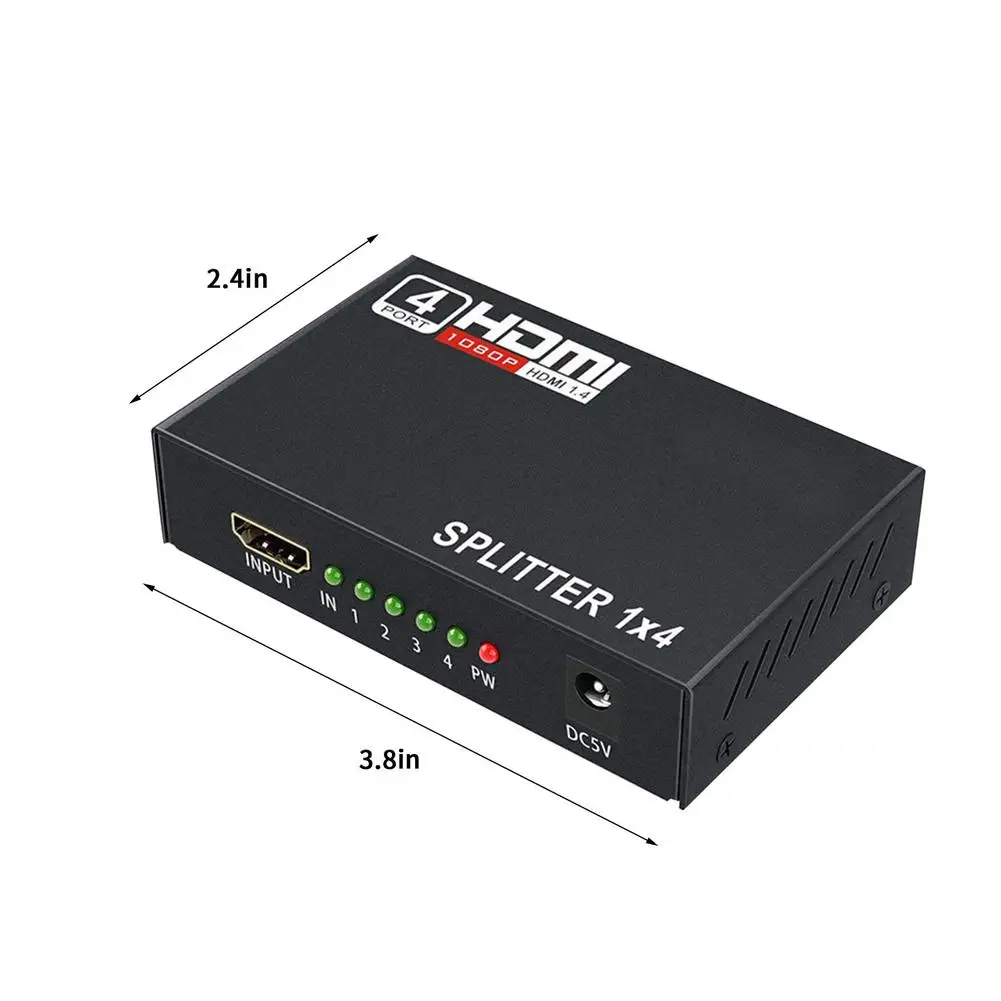 4K HDMI-совместимый сплиттер HD 1080P видео переключатель 1 в 4 выход усилитель двойной