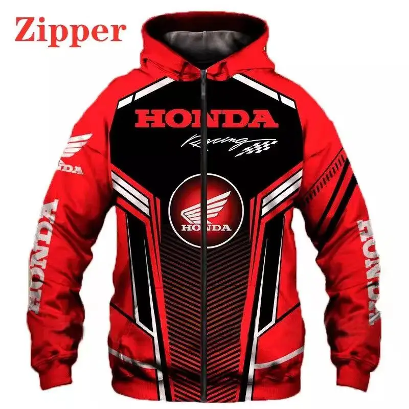 

2021 New Harajuku Jacket High Quality Men's Sports Shirt Oversized Streetwear Honda Men's Hoodie 3D Printing Top Sportswear