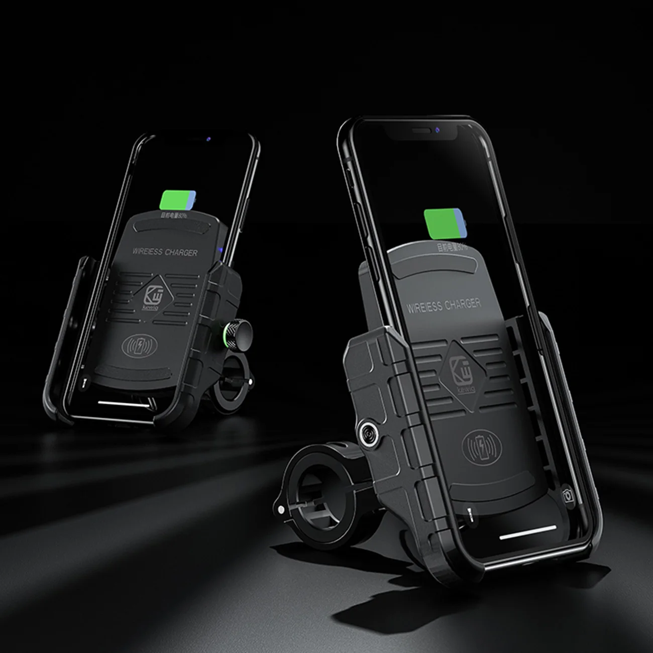 

Motorcycle Wireless Charger Phone Holder Fast Charge Cell Phone Mount For Samsung iphone Motorbike ATV Mobile Smart Phone Stand