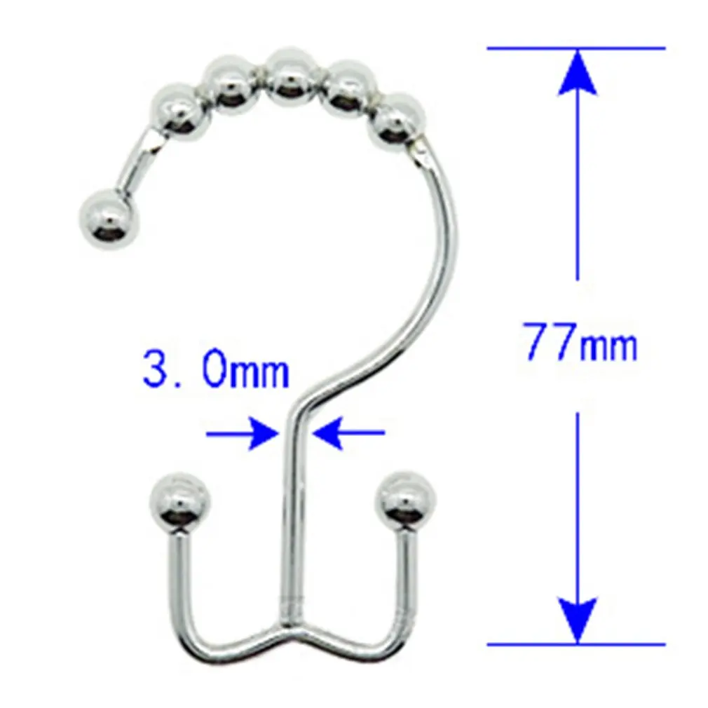 

Pvc Bag 12 Sets Of Mountain Word Shower Curtain Hook Chrome Shower Curtain Hook Chrome Bathroom Hook