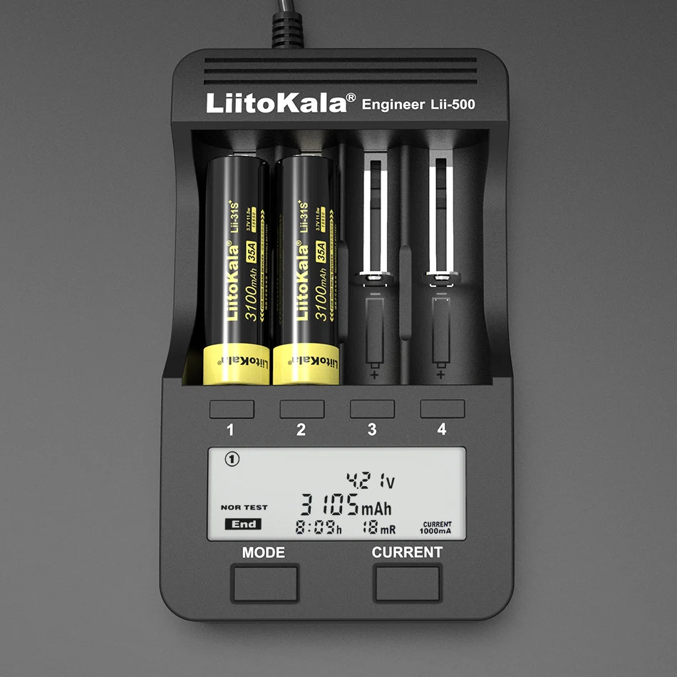 1 10 новый аккумулятор LiitoKala Lii 31S 18650 3 7 V Li Ion 3100mA 35A для устройств с высоким