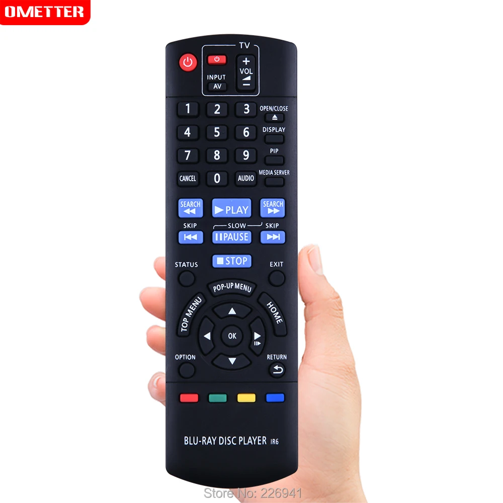 N2QAYB000577 IR6 Remote Control use for panasonic blue-ray disc player DMP-BD75EB DMP-BD75 remoto controller controle teleconman |