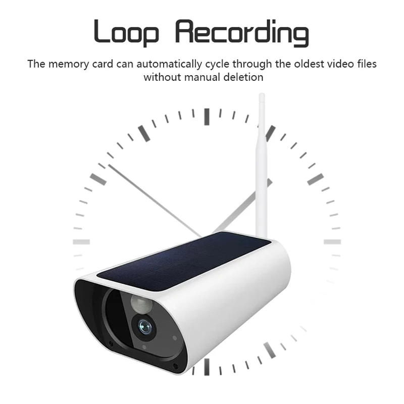 1080P ip камера на солнечной батарейке 2MP беспроводная Wi Fi видеонаблюдения