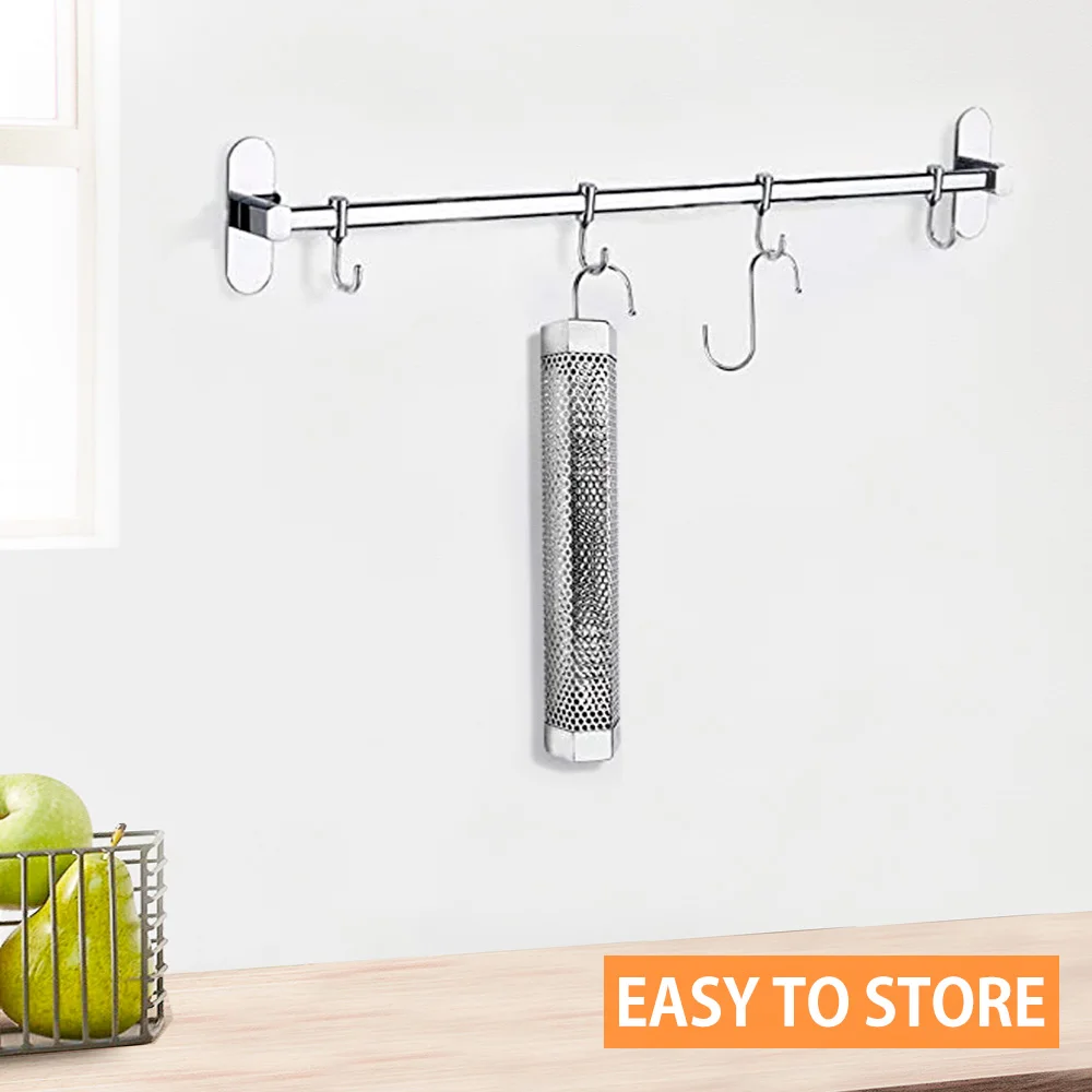 round stainless steel granule pipe barbecue tool accessories smoke generator absorb smoking network tube kitchen outdoor cooking free global shipping