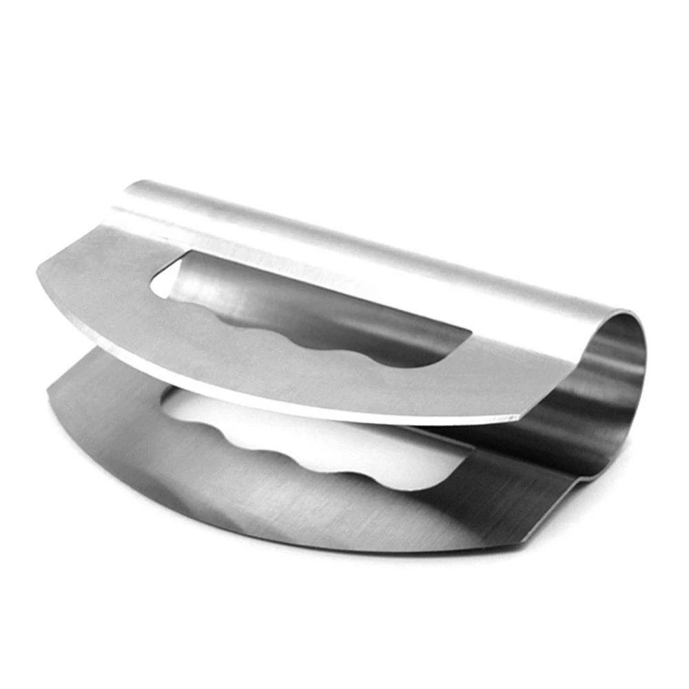 Креативный безопасно Vagetable фруктовый Резак Чоппер из нержавеющей стали двойной