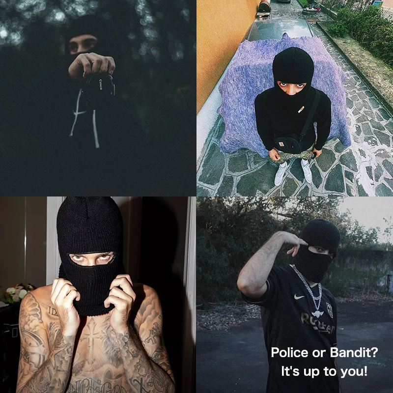 Мужские зимние шапки Maden облегающие для женщин вязаный шерстяной шарф Балаклава