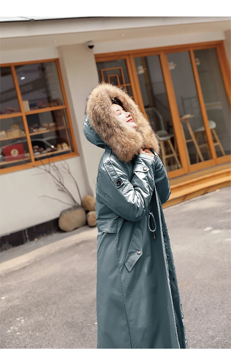 30 градусов зимняя одежда X-long parkas зимняя куртка женская меховая куртка с капюшоном Женское пальто с подкладкой из пуха Толстая зимняя куртка женская одежда