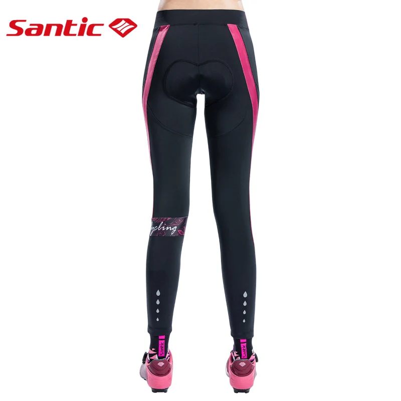 Santic Для женщин Велоспорт мягкий брюки для девочек Pro fit 4D подкладка дышащие