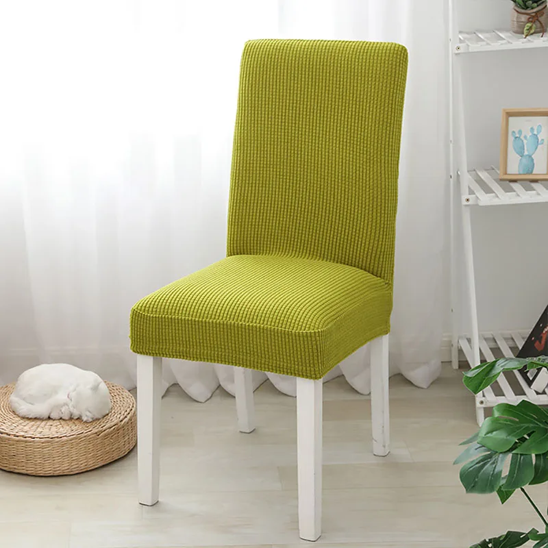 

High Quality Chair Covers Kitchen Dining Hotel Banquet Chair Covers Stretch Spandex Elastic Seat Case office chair cover
