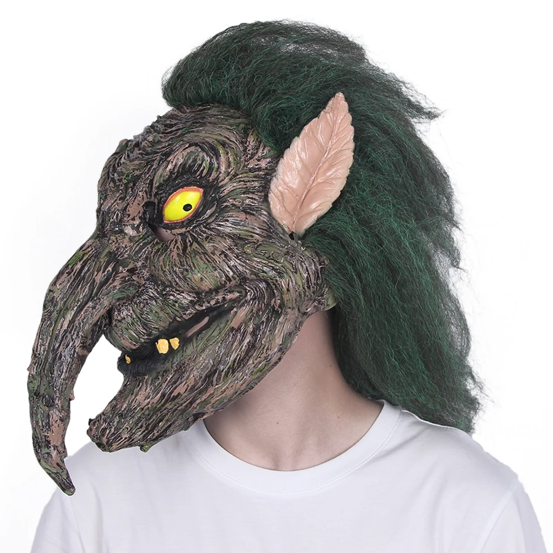 

Scary Witch Mask Latex Halloween Fancy Dress Party Horror Props Cosplay Costume Headgear