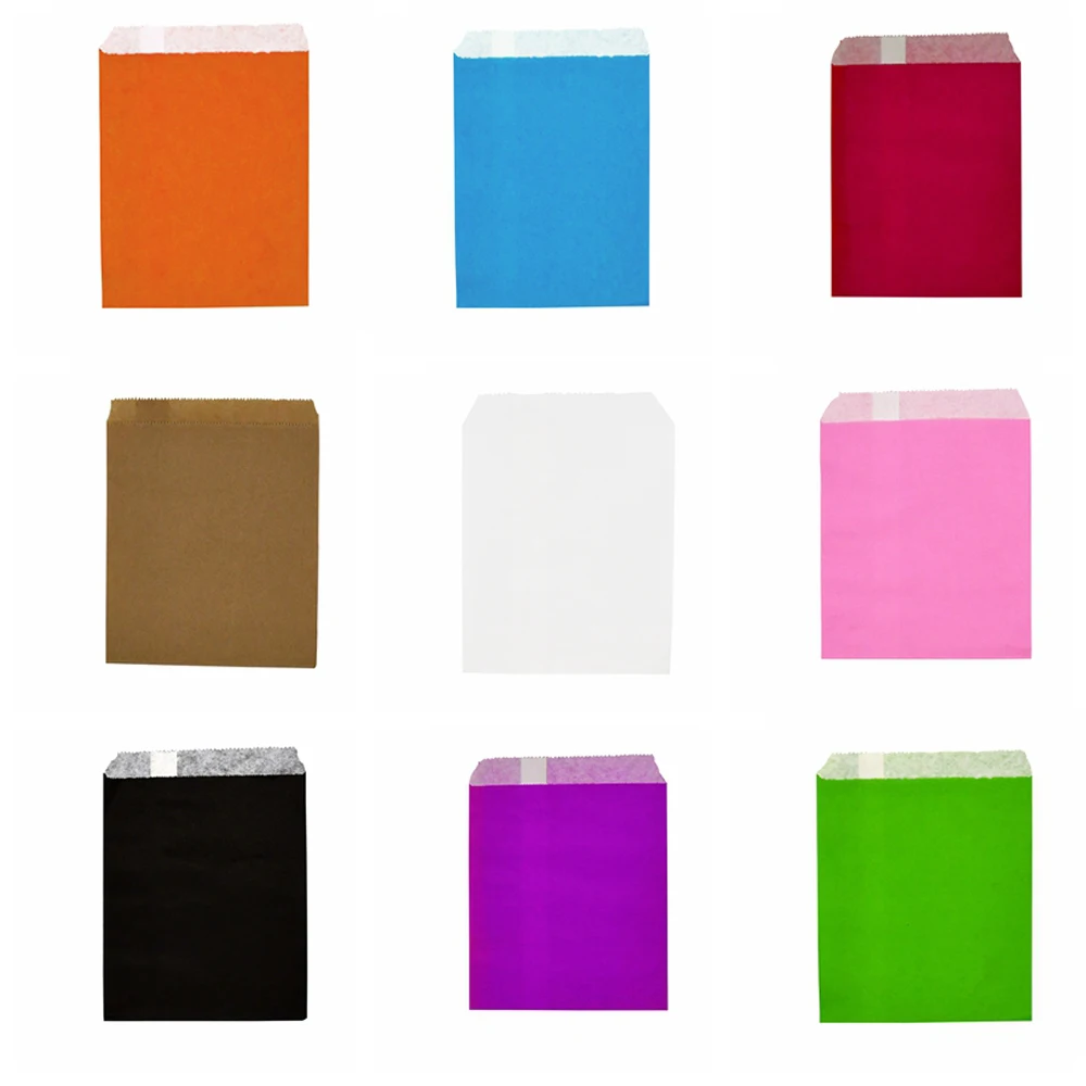 5-30 шт. красочные пакеты из крафт-бумаги любимые для подарков выпечки бумажные