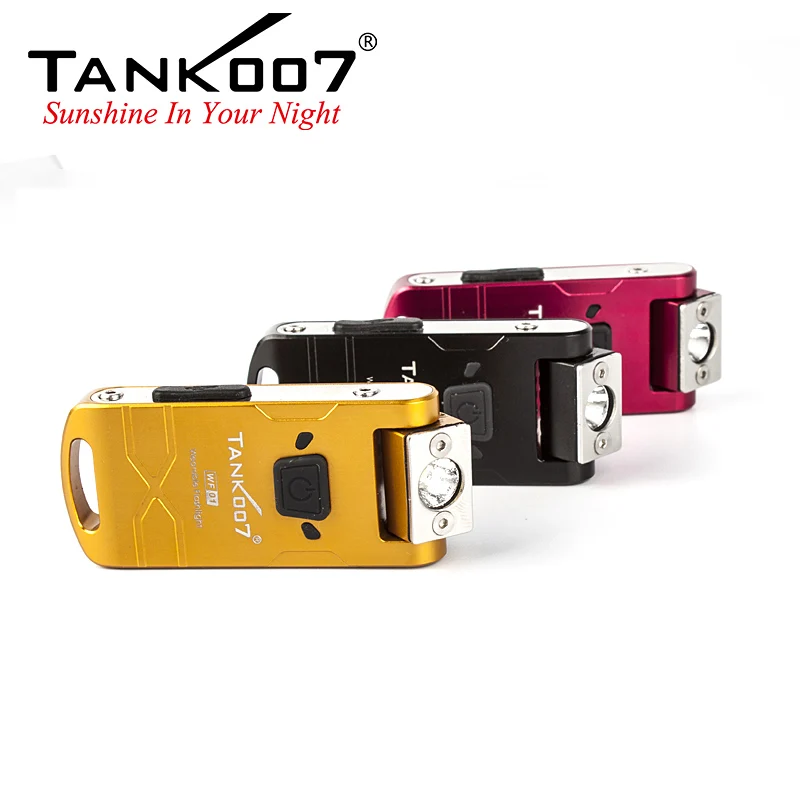 TANK007 Mini Wearable Pocket Flexible Head EDC Flashlight High Power USA Cree XP-G2 Led Torch USB Rechargeable Outdoor Lamp