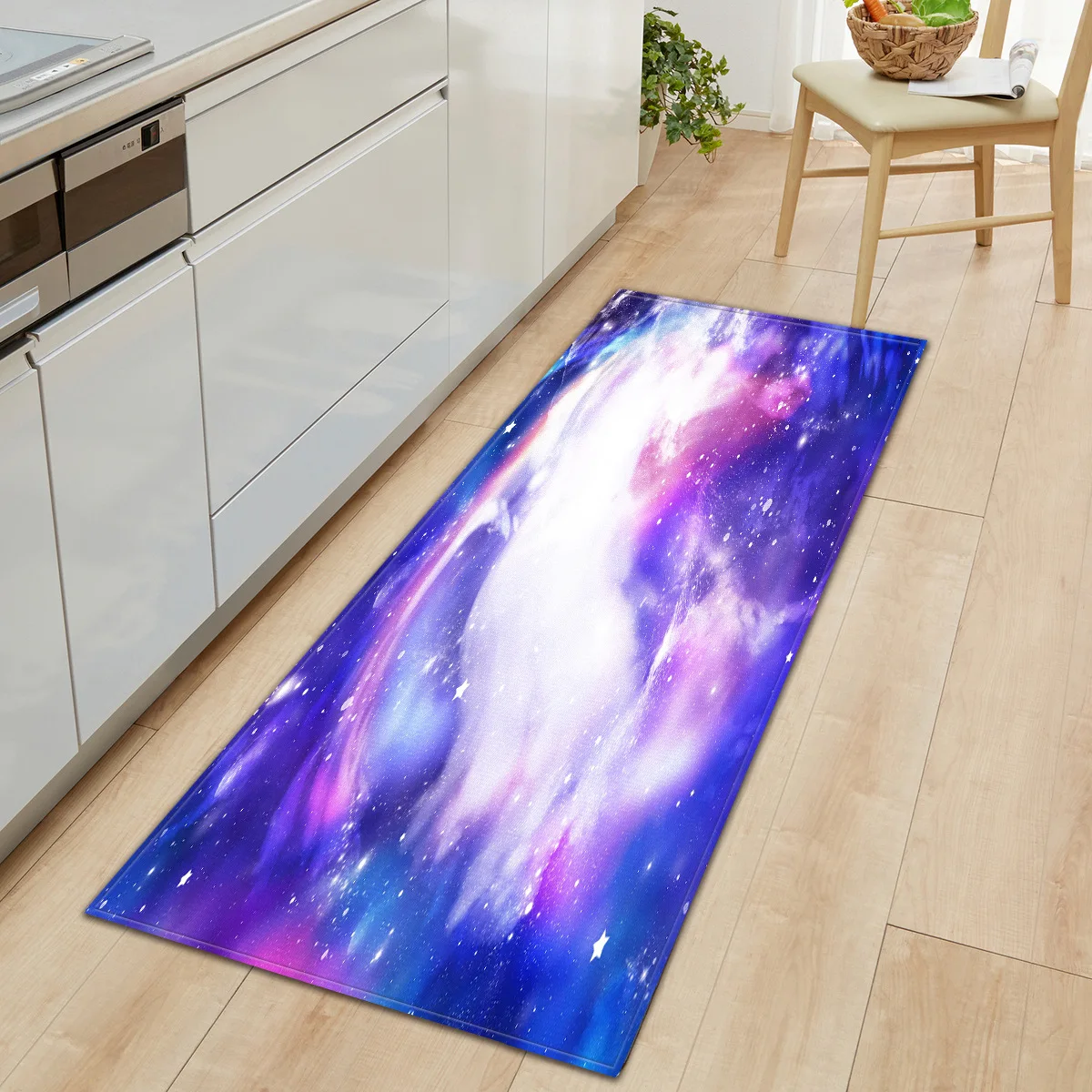 Современный дизайнерский напольный коврик Zeegle для кухни длинный ковер