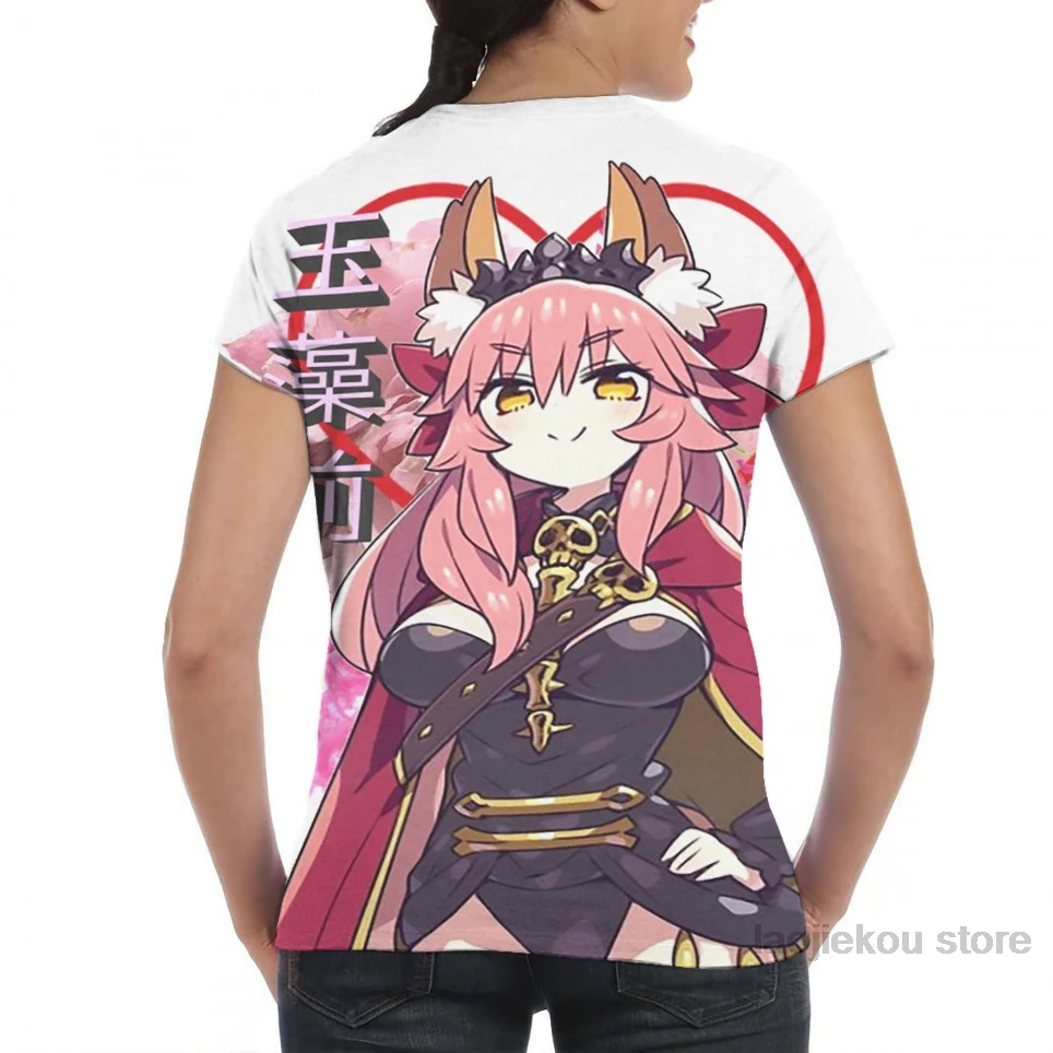 Мужская и женская футболка Tamamo no mae модная с принтом топы для мальчиков футболки