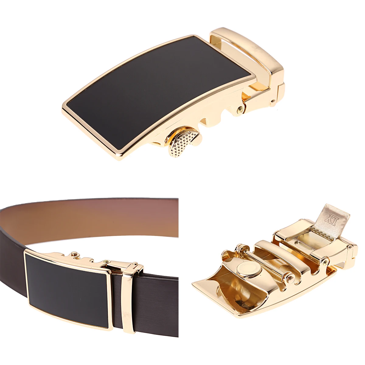 Мужская классическая защелкивающаяся пряжка для ремня 35 мм из цельного